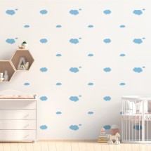 Stickers enfants nuages