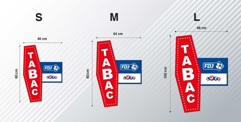 Enseigne carotte Tabac Loto