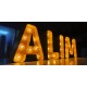 Lettres avec lumières