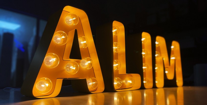 Lettres avec lumières