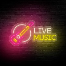 Néon Led Flex 'LIVE MUSIC'