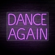 Néon lettres DANCE AGAIN