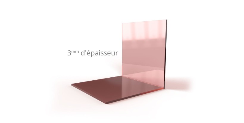 Lettres en miroir acrylique doré