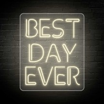 Néon de marriage BEST DAY EVER