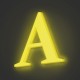 Lettres en Plexiglas lumineuses