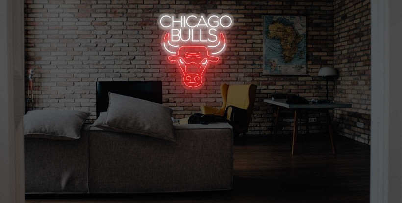 Néon logo CHICAGO BULLS