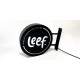 Enseigne drapeau ronde dibond led
