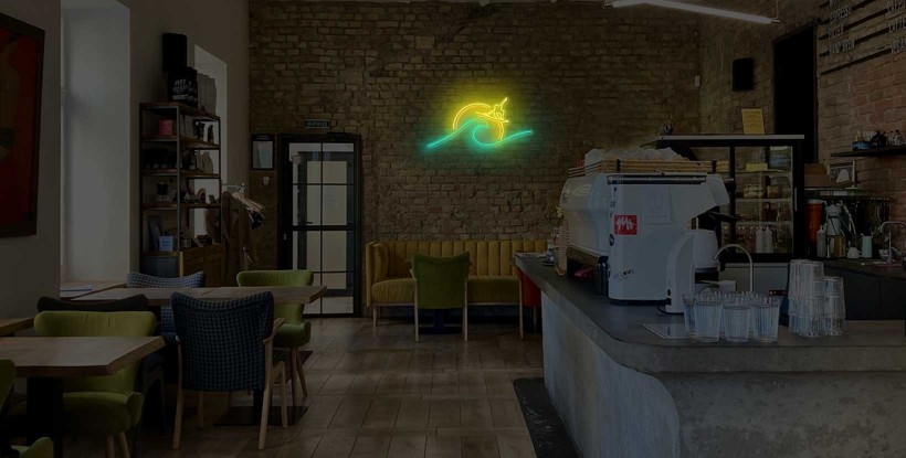 Neon surfeur