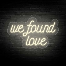 Néon de marriage WE FOUND LOVE