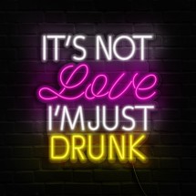 Néon Its not love I´m just drunk