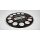 Plaque ronde de plexiglas