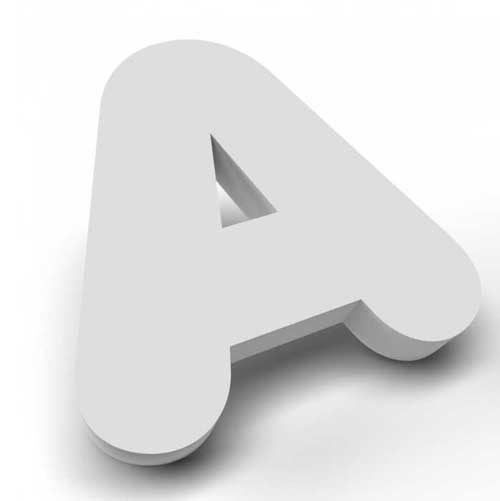lettres PVC