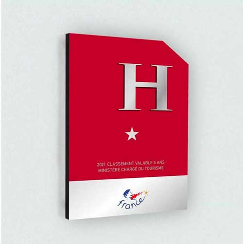 Panonceau de classement Hôtel